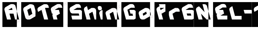 A OTF Shin Go Pr6N EL字体转换